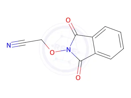Chemical structure of 2-[(1,3-Dioxo-2,3-dihydro-1H-isoindol-2-yl)oxy]acetonitrile