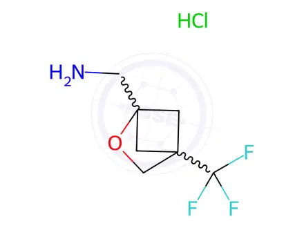 Chemical structure of (4-(Trifluoromethyl)-2-oxabicyclo[2.1.1]hexan-1-yl)methanamine hydrochloride