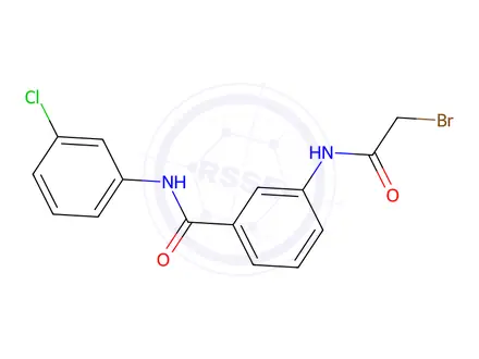Chemical structure of 3-[(2-Bromoacetyl)amino]-N-(3-chlorophenyl)-benzamide