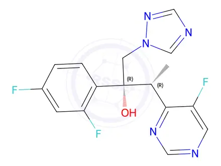 Chemical structure of rel-(R,R)-Voriconazole