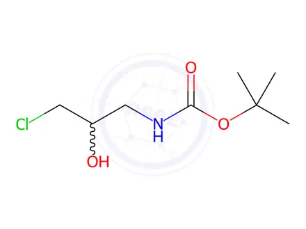 Chemical structure of tert-butyl (3-chloro-2-hydroxypropyl)carbamate