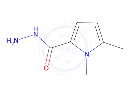 Chemical structure of 1H-Pyrrole-2-carboxylicacid,1,5-dimethyl-,hydrazide(9CI)
