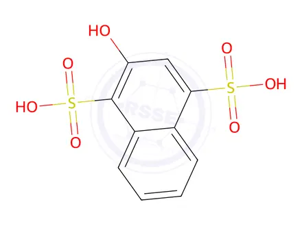 Chemical structure of 2-Hydroxynaphthalene-1,4-disulfonic acid