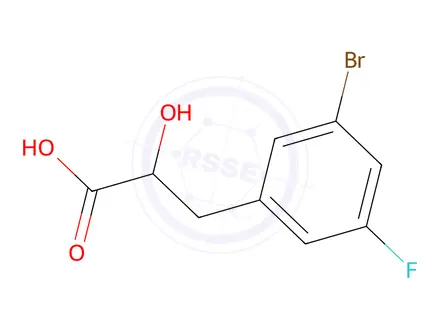 Chemical structure of 3-(3-Bromo-5-fluorophenyl)-2-hydroxypropanoic acid