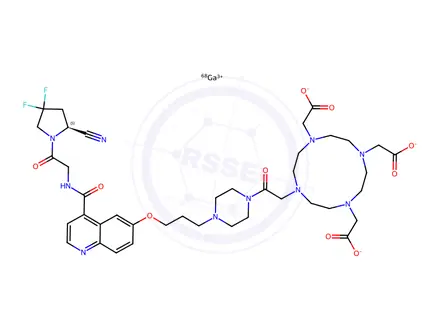 Chemical structure of FAPI-04 LU-177