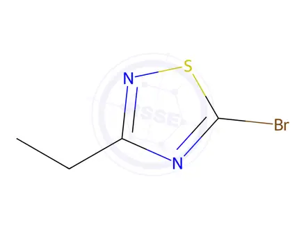 Chemical structure of 5-bromo-3-ethyl-1,2,4-thiadiazole