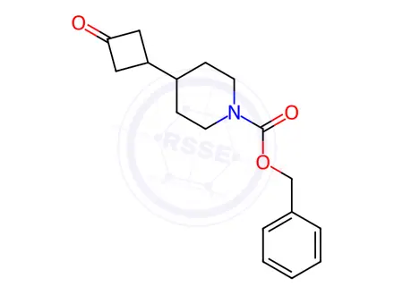 Chemical structure of benzyl 4-(3-oxocyclobutyl)piperidine-1-carboxylate