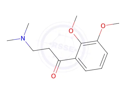 Chemical structure of 1-(2,3-Dimethyloxyphenyl)-3-(dimethylamino)-1-propanone hydrochloride