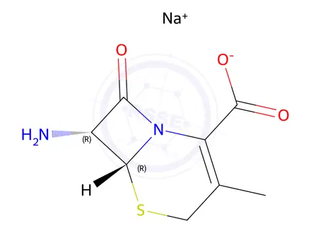 Chemical structure of Cefalexin EP Impurity B Sodium Salt