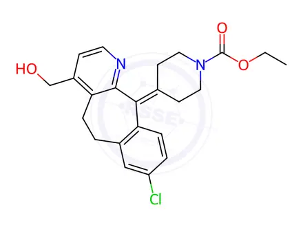 Chemical structure of 4-Hydroxymethyl Loratadine