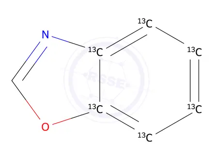Chemical structure of benzo[d]oxazole-3a,4,5,6,7,7a-13C6-4,5,6,7-d4
