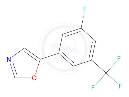 Chemical structure of 5-(3-Fluoro-5-(trifluoromethyl)phenyl)oxazole