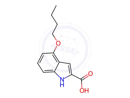 Chemical structure of 4-Butoxy-1H-indole-2-carboxylic AAcid