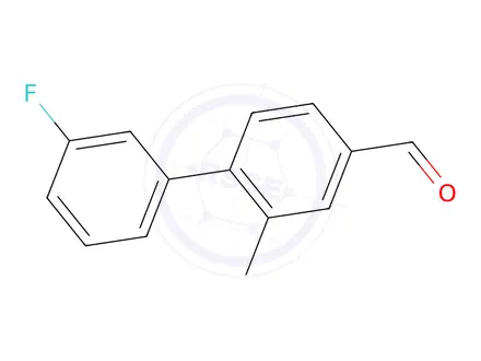 Chemical structure of 3'-Fluoro-2-methyl-[1,1'-biphenyl]-4-carbaldehyde