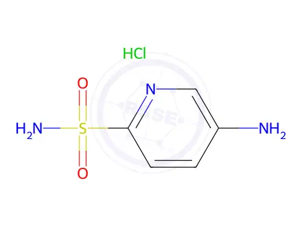 Chemical structure of 5-Aminopyridine-2-sulfonamide hydrochloride