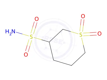 Chemical structure of Tetrahydro-2h-thiopyran-3-sulfonamide 1,1-dioxide
