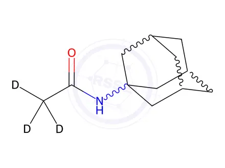 Chemical structure of N-Acetyl-d3 Adamantamine