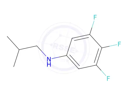 Chemical structure of 3,4,5-Trifluoro-N-isobutylaniline