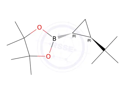 Chemical structure of rel-2-((1R,2R)-2-(tert-Butyl)cyclopropyl)-4,4,5,5-tetramethyl-1,3,2-dioxaborolane