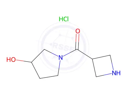 Chemical structure of Azetidin-3-yl(3-hydroxypyrrolidin-1-yl)methanonehydrochloride