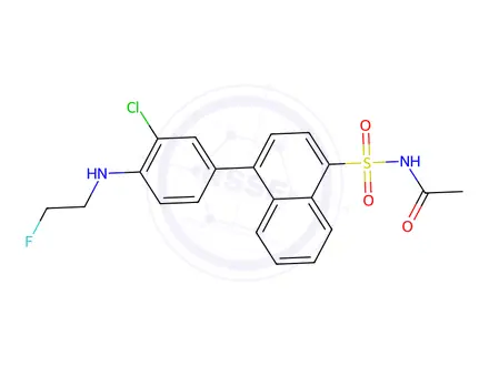 Chemical structure of 4-Chloro-5-(dimethylamino)-1-(6-methylpyridin-3-yl)-2-(4-(methylsulfonyl)phenyl)penta-2,4-dien-1-one