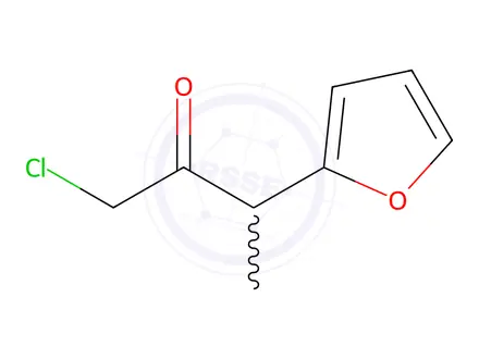 Chemical structure of 2-Butanone, 1-chloro-3-(2-furanyl)-