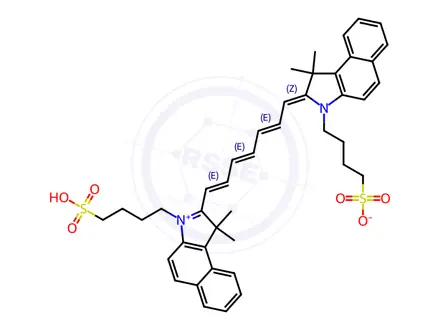 Chemical structure of Indocyanine Green (28782-33-4)