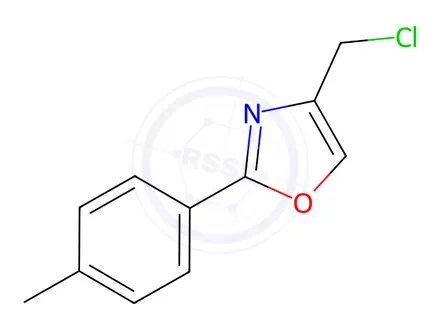 Chemical structure of 4-(CHLOROMETHYL)-2-(4-METHYLPHENYL)-1,3-OXAZOLE