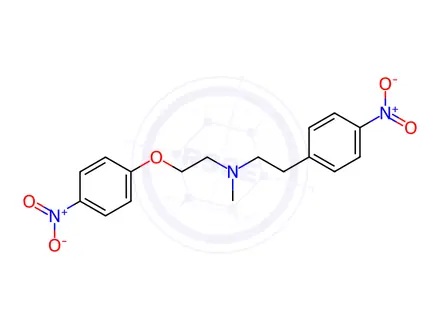 Chemical structure of Methyl-(4-nitrophenylethyl)-(4-nitrophenoxyethyl)amine