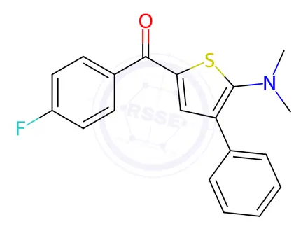 Chemical structure of [5-(Dimethylamino)-4-phenyl-2-thienyl](4-fluorophenyl)methanone