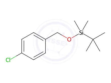 Chemical structure of Benzene, 1-chloro-4-[[[(1,1-dimethylethyl)dimethylsilyl]oxy]methyl]-