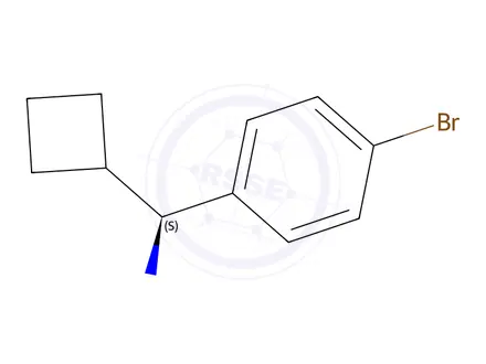 Chemical structure of (S)-(4-bromophenyl)(cyclobutyl)methanamine