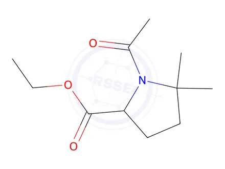 Chemical structure of Ethyl 1-acetyl-5,5-dimethylpyrrolidine-2-carboxylate