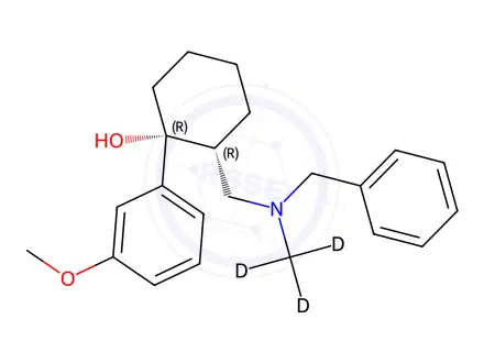 Chemical structure of rac N-Benzyl-N-desmethyl Tramadol-d3