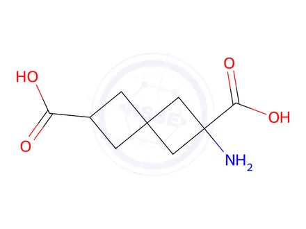 Chemical structure of 2-Aminospiro[3.3]Heptane-2,6-dicarboxylic acid
