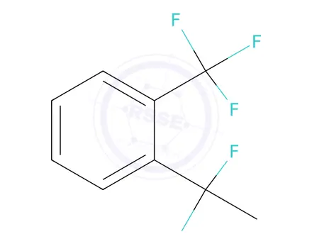 Chemical structure of 1-(1,1-Difluoroethyl)-2-(trifluoromethyl)benzene