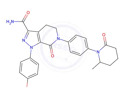 Chemical structure of Apixaban Impurity BMS-778960-01