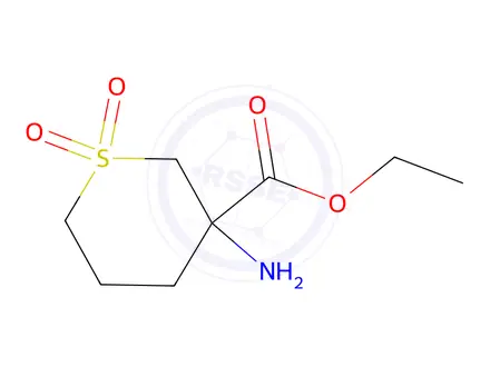 Chemical structure of Ethyl 3-aminotetrahydro-2h-thiopyran-3-carboxylate 1,1-dioxide