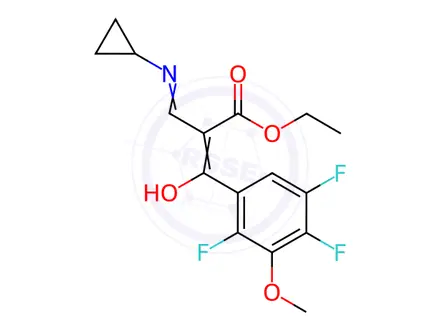 Chemical structure of 2-(2,4,5-Trifluoro-3-methoxybenzoyl)-3-cyclopropylaminoacrylic Acid Ethyl Ester