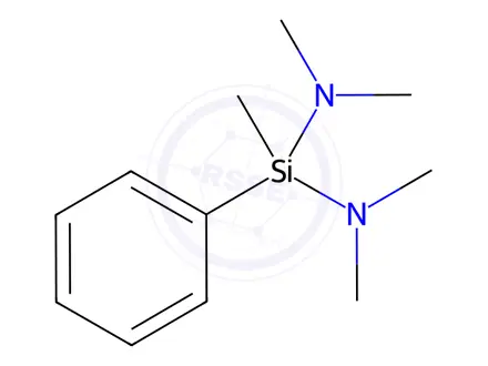 Chemical structure of BIS(DIMETHYLAMINO)METHYLPHENYLSILANE