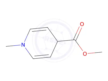 Chemical structure of 4-Pyridinecarboxylicacid,1,4-dihydro-1-methyl-,methylester(9CI)