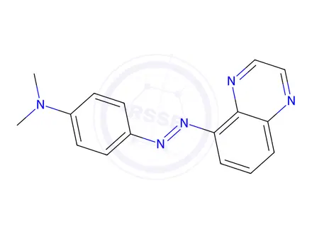 Chemical structure of 5-[[p-(Dimethylamino)phenyl]azo]quinoxaline