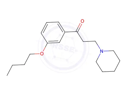 Chemical structure of 1-(3-butoxyphenyl)-3-(piperidin-1-yl)propan-1-one
