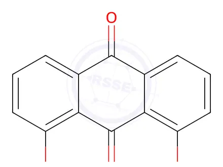 Chemical structure of 9,10-Dioxo-9,10-dihydroanthracene-1,8-diyl Diacetate