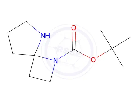 Chemical structure of tert-Butyl 1,5-diazaspiro[3.4]octane-1-carboxylate
