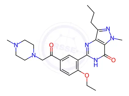 Chemical structure of Noracetildenafil