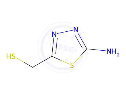 Chemical structure of 1,3,4-Thiadiazole, 2-amino-5-(mercaptomethyl)-(8CI)