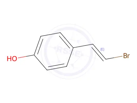 Chemical structure of 4-(2-bromovinyl)phenol