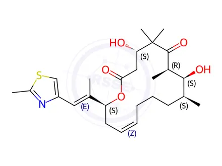 Chemical structure of Epothilone C