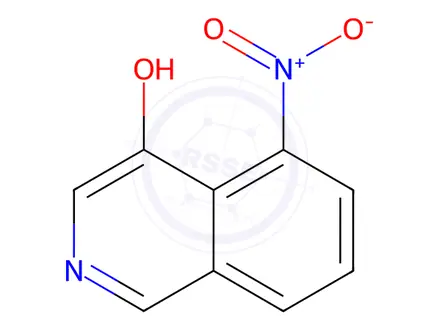 Chemical structure of 5-nitroisoquinolin-4-ol